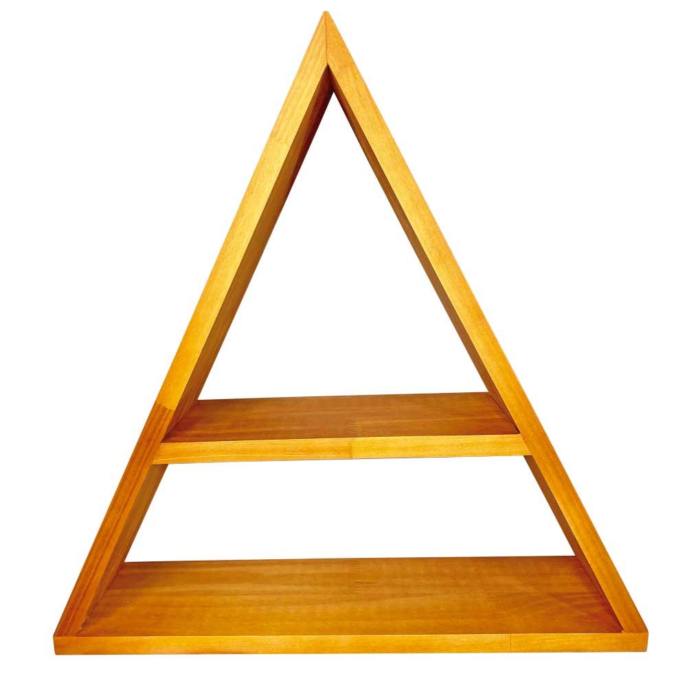 Nicho de Parede de Madeira Triangular Air Carvalho
