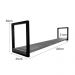Prateleira de Ferro e Madeira Industrial de Parede Style 1 Prateleira 120cm Tabaco e Branco