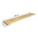 Prateleira de Parede de Ferro e Madeira Industrial Suspensa 100cm Natural e Branco
