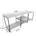 Rack de TV Industrial 1,50m e Estante Torre Slim Tabaco e Branco