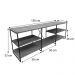 Rack de TV Industrial de Ferro e Madeira  Duo 1,50m Natural e Preto
