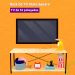 Rack de TV Industrial de Ferro e Madeira Style Square Natural e Branco