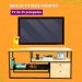 Rack de TV Style Industrial com Estante Style de Ferro e Madeira Slim 6 Prateleiras Natural e Preto