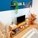 Rack de TV de Madeira Pinus Linea Carvalho