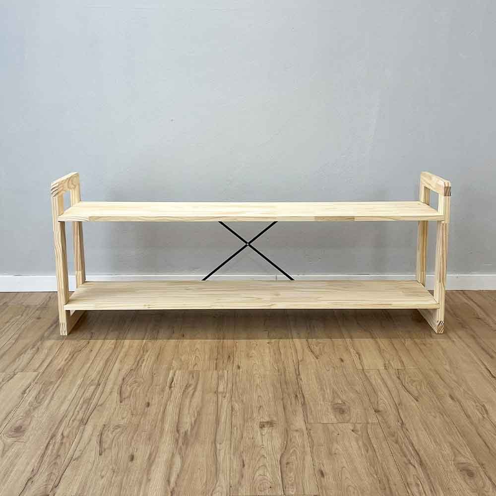 Rack de TV de Madeira Pinus Linea Natural