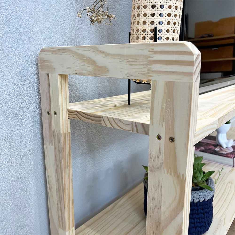 Rack de TV de Madeira Pinus Linea Natural