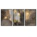 Kit com 3 Quadros Decorativos 70x50 cm Felinos com Moldura Caixa Preta, na posição Vertical ideal para ambiente de Sala, Quarto e Hall.