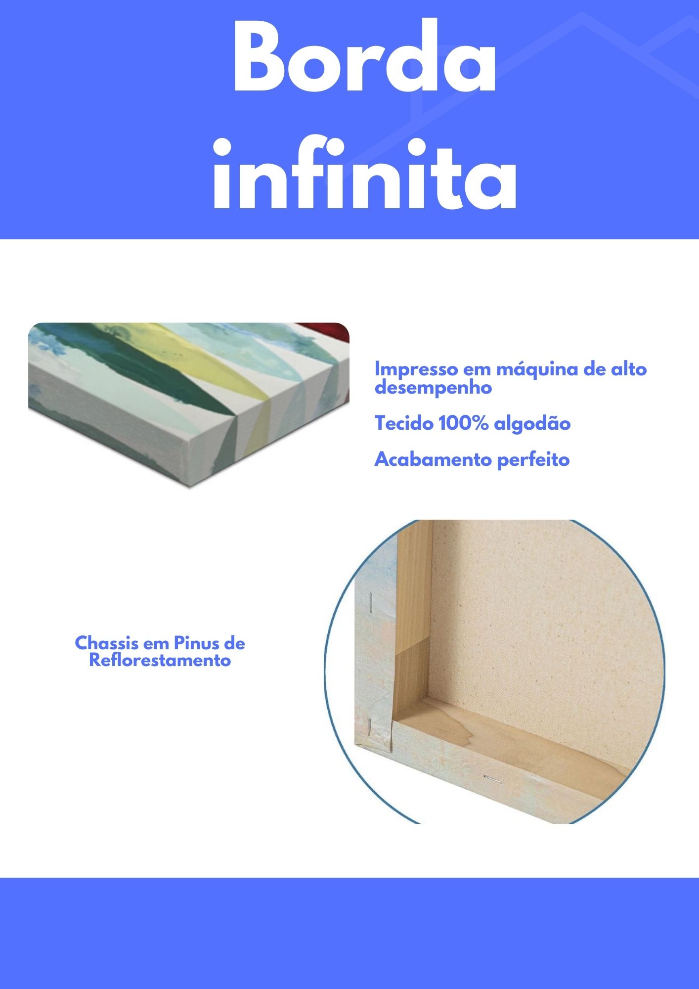 Kit com 3 Quadros Decorativos 70x50 cm Floral Moderno, Tela Canvas, na posição Vertical ideal para ambiente de Sala de Estar, Sala de Estar, Sala de Reunião, Quarto e Hall.