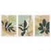 Kit com 3 Quadros Decorativos 70x50 cm Natureza Folhagem com Moldura Caixa Branca de 3cm de profundidade, na posição Vertical ideal para ambiente de Sala, Quarto e Hall.