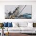Quadro Decorativo Abstrato Mancha, Tela em Canvas na Horizontal ideal para ambiente de Sala de estar, jantar, reuniões, Quarto e Hall de entrada