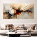 Quadro Decorativo Abstrato Vibrante, Tela em Canvas na Vertical ideal para ambiente de Sala, Quarto e Hall de entrada (100x70 cm)