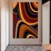 Quadro Decorativo Abstrato Vibrante, Tela em Canvas na Vertical ideal para ambiente de Sala, Quarto e Hall de entrada (100x70 cm)