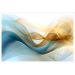 Quadro Decorativo Abstrato com Moldura Caixa, na Posição Horizontal, ideal para Ambiente de Sala, Quarto e Hall de Entrada (Moldura Branca, 100x70 cm)