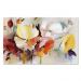 Quadro Decorativo Floral Aquarelado, Tela em Canvas na Horizontal ideal para ambiente de Sala de estar, jantar, reuniões, Quarto e Hall de entrada (100x70cm)