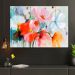 Quadro Decorativo Floral Contemporâneo, Tela em Canvas na Horizontal ideal para ambiente de Sala, Quarto e Hall (100X70 CM)