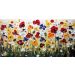 Quadro Decorativo Floral Contemporâneo, Tela em Canvas na Horizontal ideal para ambiente de Sala, Quarto e Hall de entrada (100x70 cm)
