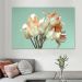 Quadro Decorativo Floral Fotografico Tulipa, Tela em Canvas na Horizontal ideal para ambiente de Sala de estar, jantar, reuniões, Quarto e Hall de entrada