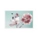 Quadro Decorativo Floral Fotografico com Moldura Caixa Branca, na posição Horizontal, ideal para ambiente de Sala, Quarto e Hall (100x70 cm)