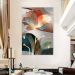 Quadro Decorativo Floral Moderno, Tela em Canvas na vertical ideal para ambiente de Sala, Quarto e Hall (100x70 cm)