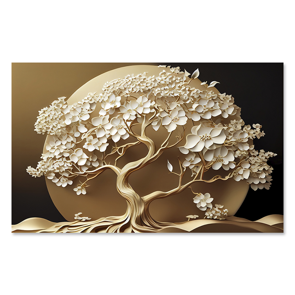 Quadro Decorativo Natureza Praia com Moldura Caixa, na posição Horizontal, ideal para ambiente de Sala, Quarto, Escritorio e Hall