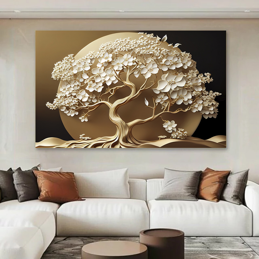 Quadro Decorativo Natureza Praia com Moldura Caixa, na posição Horizontal, ideal para ambiente de Sala, Quarto, Escritorio e Hall