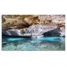 Quadro Decorativo Paisagem Falesias Mar, Tela em Canvas na Horizontal ideal para ambiente de Sala de estar, jantar, reuniões, Quarto e Hall de entrada
