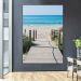 Quadro Decorativo Paisagem Praia Caminhos, Tela em Canvas na Vertical ideal para ambiente de Sala de estar, jantar, reuniões, Quarto e Hall de entrada