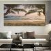 Quadro Decorativo Paisagem, amanhecer praia, Tela em Canvas na Horizontal ideal para ambiente de Sala de estar, jantar, reuniões, Quarto e Hall de entrada
