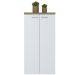 Armário Toq 2 PT Branca e Olmo 140 cm