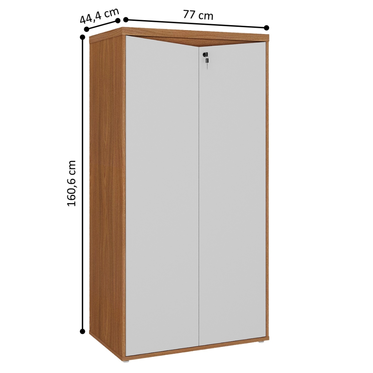 Armário com 2 Portas Montenegro Freijó Branco