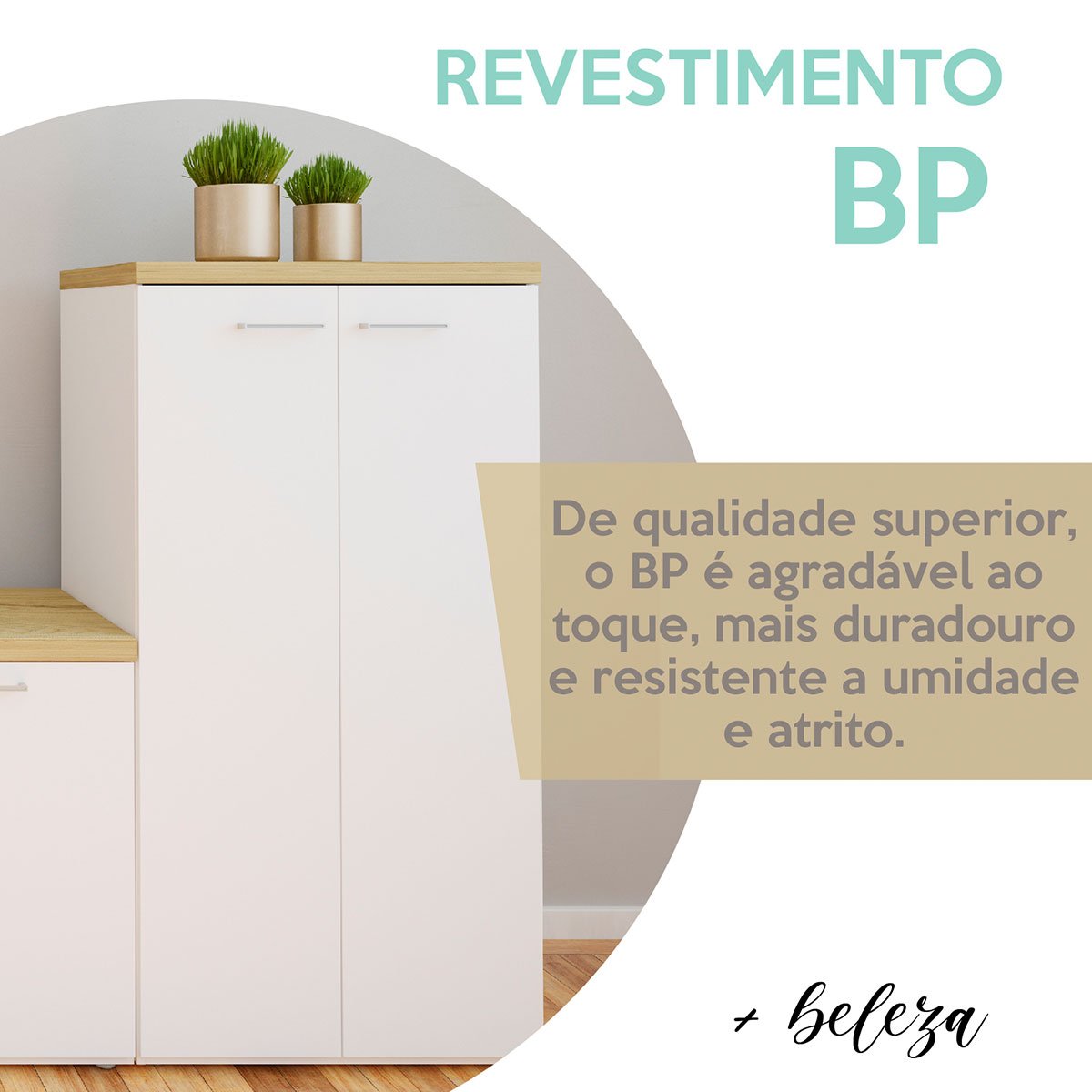 Armário para Escritório 2 Portas 3 Prateleiras Loke Olmo/Branco