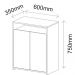 Balcão Home Office 2 Portas Mobile Cool Branco - Artany