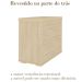 Balcão p/ Escritório Tampo Tamburato Executiva 2 Portas Carvalho/Branco