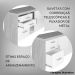 Balcão para Escritório 2 Portas 3 Gavetas com Chave Grande Nogal/Preto