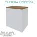 Balcão para Escritório 2 Portas Pequeno Loke Olmo/Branco