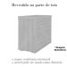 Balcão para Escritório 2 Portas com Chave Pequeno Nogal/Preto