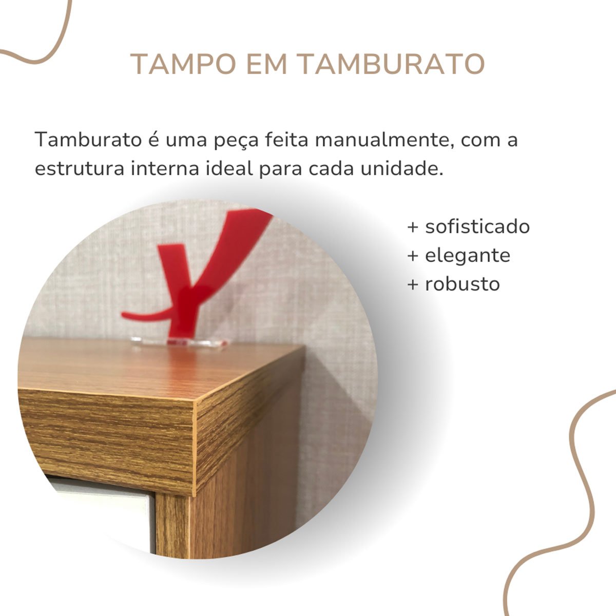 Balcão para Escritório 4 Portas com Chave 2 Prateleiras Freijó/Branco