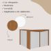 Balcão para Escritório para Atendimento/Recepção  Freijó/Branco