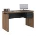 Conjunto Home Office Completo Áustria Nogal Preto