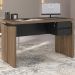Conjunto Home Office Completo Áustria Nogal Preto