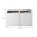 Conjunto com 2 Armários de Escritório Cool 2 PT Branco