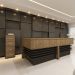 Conjunto com 2 Balcões de Atendimento e Gaveteiro Executiva 4 GV Marrom e Preto