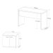 Conjunto de Escrivaninha com Armário de Escritório Toq 2 PT Branco e Olmo 75 cm