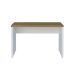 Conjunto de Escrivaninha com Armário de Escritório Toq 2 PT Branco e Olmo 75 cm