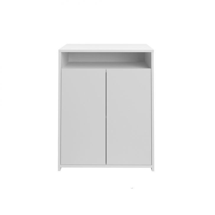 Conjunto de Escrivaninha com Armário de Escritório, Estante e Gaveteiro 6 PT 5 GV Wally Gold Cool Branco