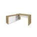 Conjunto de Escrivaninha com Gaveteiro Smart Day 1 PT 2 GV Branco e Olmo