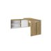 Conjunto de Escrivaninha com Gaveteiro Smart Day 1 PT 2 GV Branco e Olmo