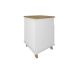 Conjunto de Escrivaninha com Gaveteiro Smart Day 1 PT 2 GV Branco e Olmo