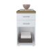 Conjunto de Escrivaninha com Gaveteiro Smart Toq 1 PT 2 GV Branco e Olmo
