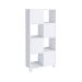 Conjunto de Escrivaninha com Gaveteiro, Estante e Armário de Escritório Wally Gold Cool 6 PT 5 GV Branco e Olmo